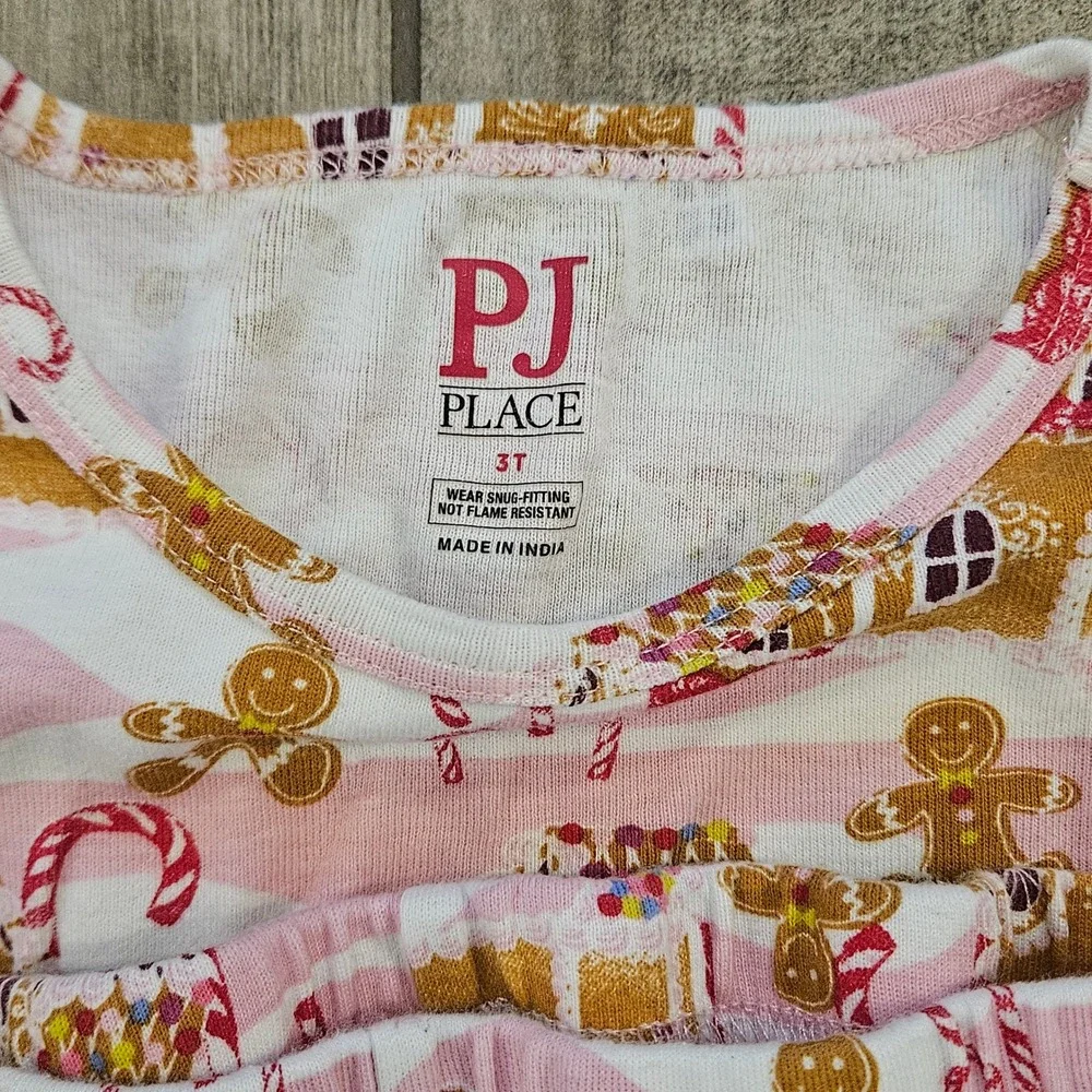 Sweet Wink PJ Place Kids 3T Red Pink Christmas Plaid Holiday Clothing Lot of 6